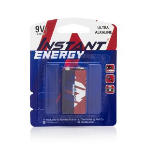 INSTANT ENERGY 9V1 6LR61/9V Ultra Alkaline Battery - 12 Per Box