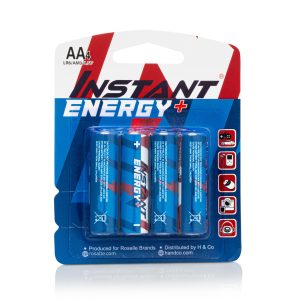 Instant Energy+ AA Batteries - LR6 AM3 1.5V - Pack of 4 - 12 Pack Per Box