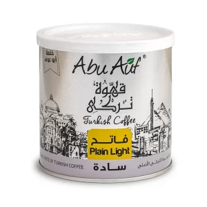 Light roasted blended Turkish Coffee by Abu Auf 200gm box