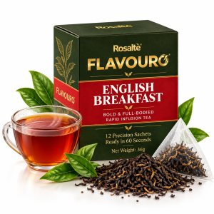 Rosaltè Flavouro English Breakfast Rapid Infusion Tea – 12 Precision Sachets (36g)