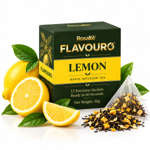 Rosaltè Flavouro Lemon Rapid Infusion Tea – 12 Precision Sachets (36g)